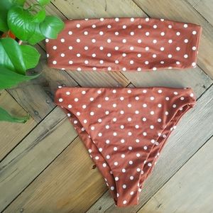 LA Hearts Polka Dot Bikini